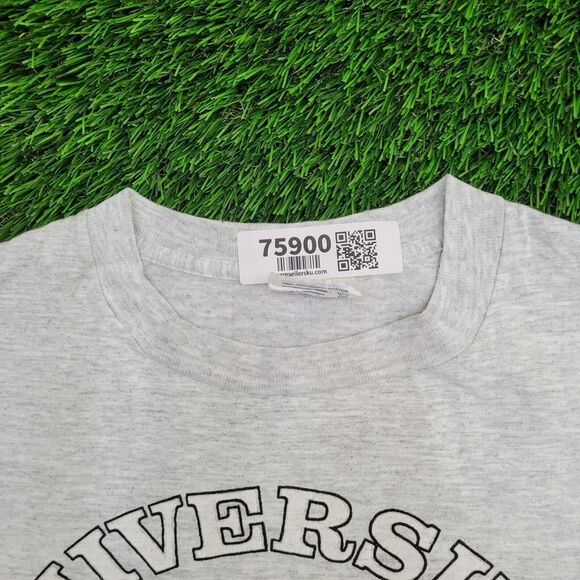 Vintage University-of Hawaii Shirt L/XL 22x24 Gray Cropped - Picture 13 of 13